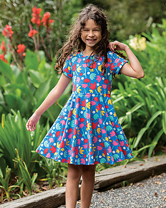 Frugi Abito Spring Skater - Fiori di Loto - Cotone Bio Vestiti