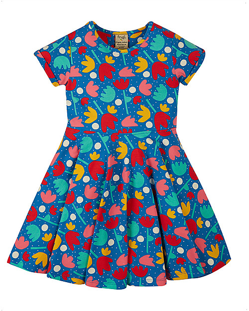 Frugi Abito Spring Skater - Fiori di Loto - Cotone Bio Vestiti_