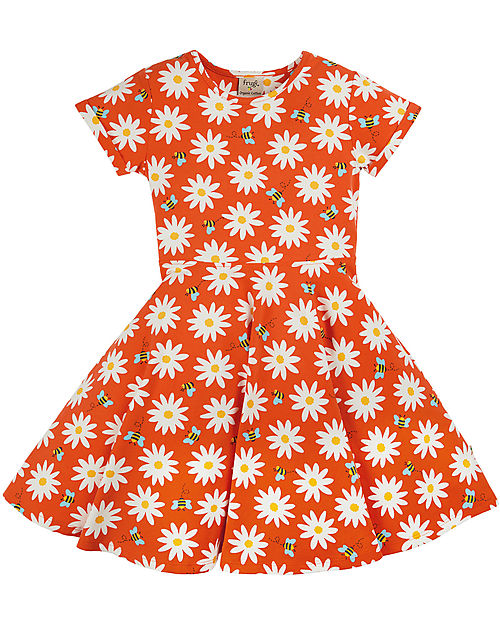 Frugi Abito Spring Skater - Margherite - Cotone Bio Vestiti_