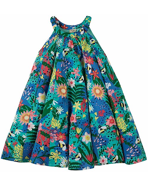 Frugi Abito Tabitha Senza Maniche, Hothouse Floral - 100% Cotone Bio Vestiti_