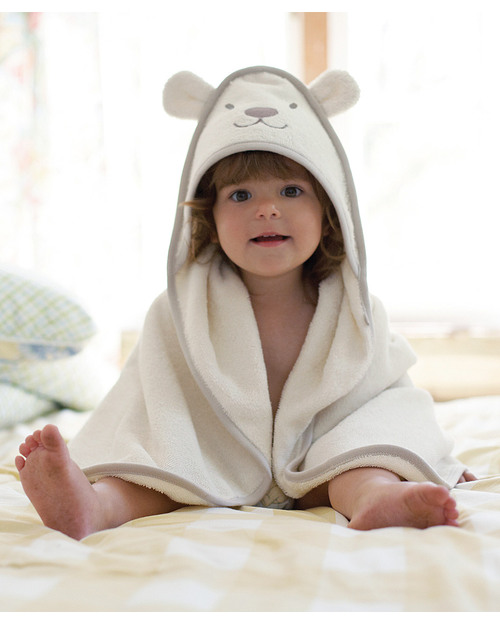 Frugi Asciugamano con Orso Polare - 100% Cotone Bio Accappatoi e Asciugamani