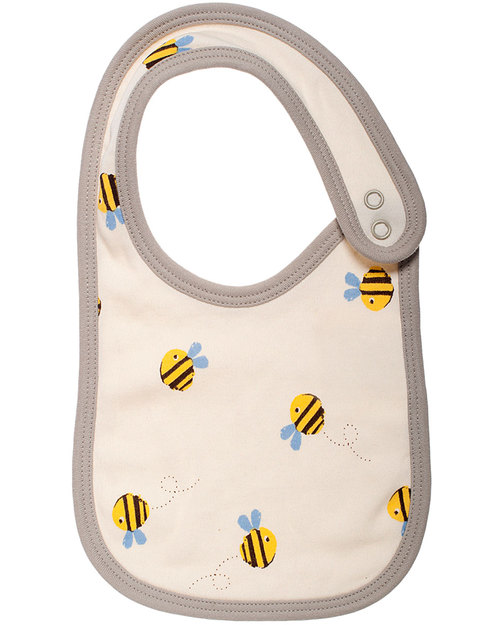 Frugi Bavaglini Buzzy Bee Pacco da 2 - 100% Cotone Bio Bavagli Classici