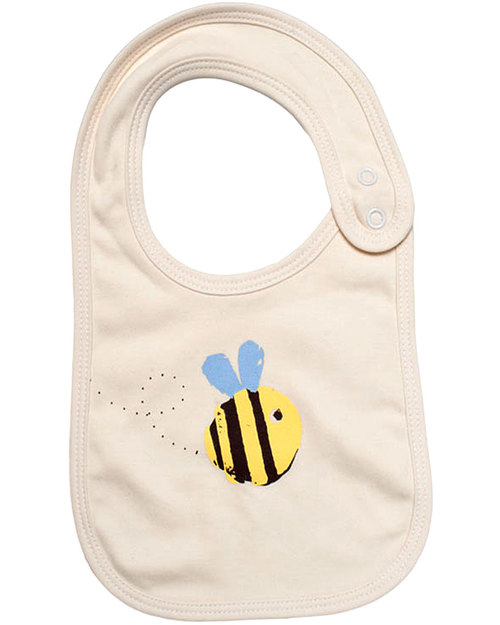 Frugi Bavaglini Buzzy Bee Pacco da 2 - 100% Cotone Bio Bavagli Classici