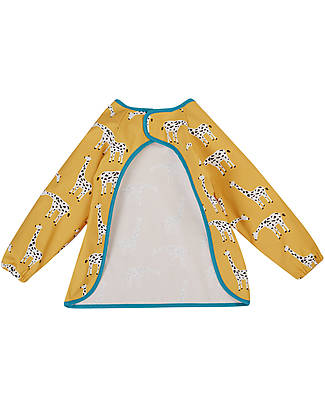 Frugi Bavaglio con Maniche Spick & Span - Giraffa - Tessuto Riciclato! Bavagli con Maniche