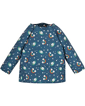 Frugi Bavaglio con Maniche Splashing - Stelle - Tessuto Riciclato! Bavagli Coprispalla
