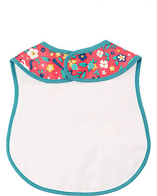 Frugi Bavaglio Grande Spick and Span - Unicorni - Tessuto Riciclato Bavagli Impermeabili con Tasca