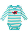 Frugi Body a Manica Lunga Creature del Giardino - Pacco da 3 pezzi - 100% Cotone Bio Body Manica Lunga