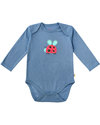 Frugi Body a Manica Lunga Creature del Giardino - Pacco da 3 pezzi - 100% Cotone Bio Body Manica Lunga
