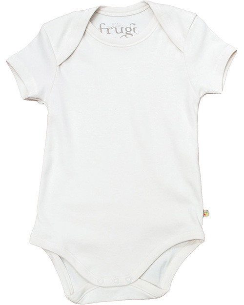 Frugi Body Bianco Naturale Maniche Corte Pacco da 2 - 100% Cotone Bio Body Manica Corta