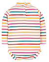 Frugi Body Collo Alto Righe/Arcobaleno - Cotone Bio Body Manica Lunga