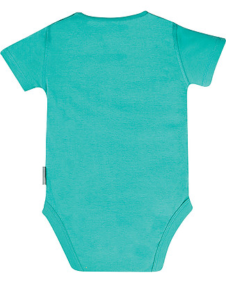 Frugi Body Everyday a Maniche Corte - Acqua - 100% Cotone bio Body Manica Corta