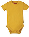 Frugi Body Everyday a Maniche Corte - Giallo - 100% Cotone bio Body Manica Corta