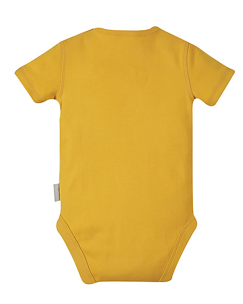 Frugi Body Everyday a Maniche Corte - Giallo - 100% Cotone bio Body Manica Corta