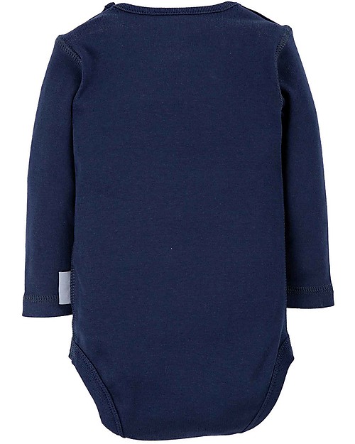 Frugi Body Everyday Maniche Lunghe - Blu Indaco - Cotone Bio Body Manica Lunga