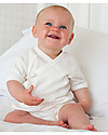 Frugi Body Kimono a Maniche Corte, Pacco da 2, Bianco - 100% cotone bio Body Manica Corta