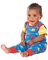 Frugi Body Manica Corta Balena, Giallo - 100% Cotone Bio Body Manica Corta