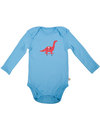 Frugi Body Manica Lunga (Pacco da 3) - Amici Dinosauri (0-3 mesi) - 100% Cotone Bio Body Manica Lunga