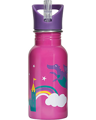 Frugi Borraccia Splish Splash in Acciaio - Draghi - 400ml Borracce Metallo