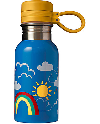 Frugi Borraccia Splish Splash in Acciaio Inox - Arcobaleni - 400 ml Borracce Metallo