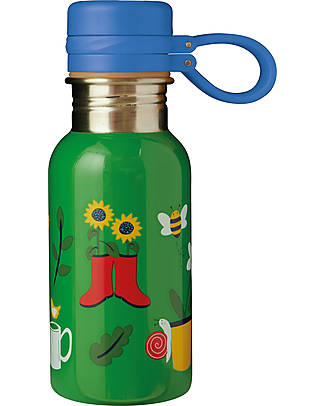 Frugi Borraccia Splish Splash in Acciaio Inox - Garden - 400 ml - in Collaborazione con The National Trust! Borracce Metallo