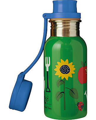 Frugi Borraccia Splish Splash in Acciaio Inox - Garden - 400 ml - in Collaborazione con The National Trust! Borracce Metallo