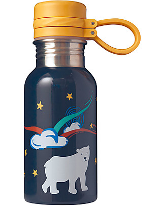 Frugi Borraccia Splish Splash in Acciaio Inox - Orso Polare - 400 ml Borracce Metallo