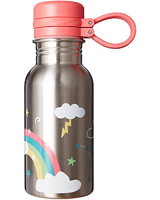 Frugi Borraccia Splish Splash in Acciaio Inox - Unicorni - 400 ml Borracce Termiche