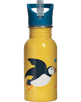 Frugi Borraccia Splish Splash in Acciaio - Pulcinella di Mare - 400ml Borracce Metallo