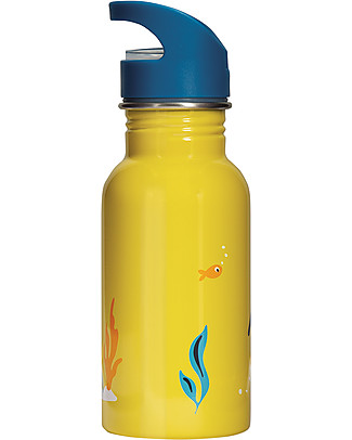 Frugi Borraccia Splish Splash in Acciaio - Pulcinella di Mare - 400ml Borracce Metallo