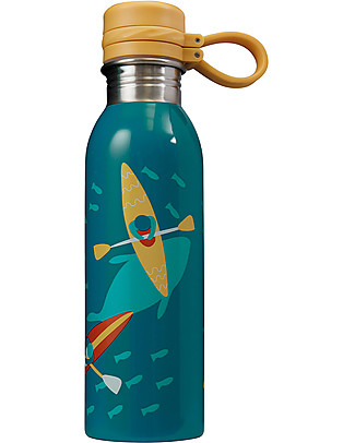 Frugi Borraccia Splish Splash Large in Acciaio Inox - Kayak - 700 ml Borracce Metallo