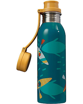 Frugi Borraccia Splish Splash Large in Acciaio Inox - Kayak - 700 ml Borracce Metallo