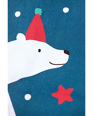 Frugi Calza di Natale da Appendere Yuletide - Blu/Orso Polare Decorazioni Natalizie
