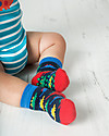 Frugi Calzini Antiscivolo Baby, Dinosauri - Pacco da 2 - Perfetti per i primi passi! Calzini Antiscivolo