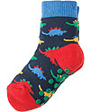 Frugi Calzini Antiscivolo Baby, Dinosauri - Pacco da 2 - Perfetti per i primi passi! Calzini Antiscivolo