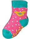 Frugi Calzini Antiscivolo Bimba, Uccellini - Pacco da 2 - Perfetti per i primi passi! Calzini Antiscivolo