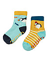 Frugi Calzini Antiscivolo - Pulcinella di mare - Cotone Bio elasticizzato Calzini Antiscivolo