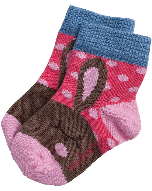Frugi Calzini Baby Coniglietto - Pacco da 3 - Cotone Bio Calzini