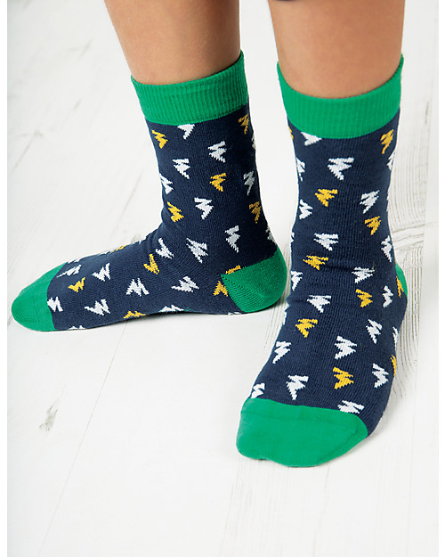 Frugi Calzini Bimbi, Pacco da 3, Tiger - Cotone Bio Calzini