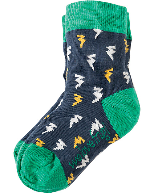 Frugi Calzini Bimbi, Pacco da 3, Tiger - Cotone Bio Calzini