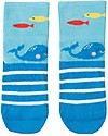 Frugi Calzini Perfect Little Pair Socks - Balena/Azzurro Cielo - Cotone Bio Elasticizzato Calzini