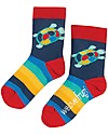 Frugi Calzini Perfect Little Socks, Tartaruga/Arcobaleno - Cotone Bio Elasticizzato Calzini