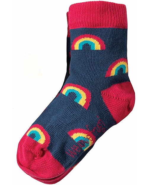 Frugi Calzini Susie, Pacco da 3, Unicorno - Cotone elasticizzato Calzini