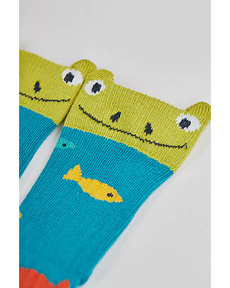 Frugi Calzini The National Trust Character - Pacco da 2 - Rana - Cotone Bio Calzini