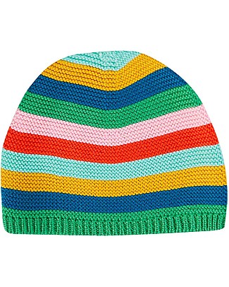 Frugi Cappellino Lavorato a Maglia Harlen - Arcobaleno Cappelli Invernali
