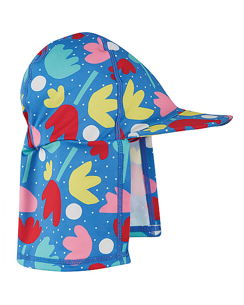 Frugi Cappellino "Legionario" Little Swim - Fiori di Loto - Materiale Riciclato! Cappelli Estivi