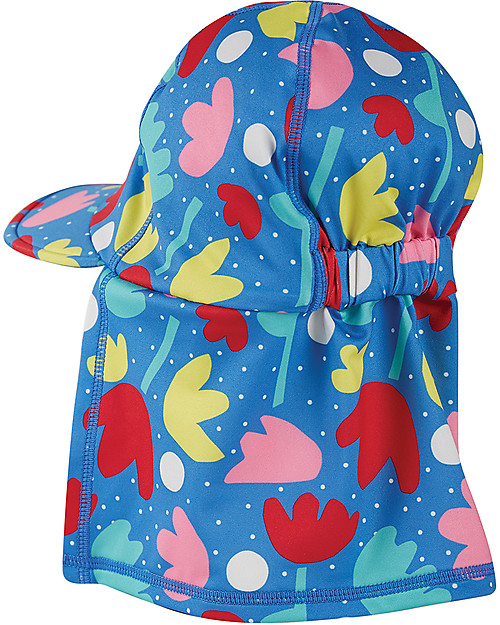 Frugi Cappellino "Legionario" Little Swim - Fiori di Loto - Materiale Riciclato! Cappelli Estivi