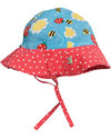 Frugi Cappellino Parasole Primavera con Ape Buzzy Bee - 100% Cotone Bio (double face) Cappelli Estivi