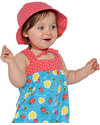 Frugi Cappellino Parasole Primavera con Ape Buzzy Bee - 100% Cotone Bio (double face) Cappelli Estivi