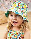 Frugi Cappello Ditsy Reversibile - Allotment Days - 100% cotone bio Cappelli Estivi