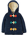 Frugi Cappotto Montgomery Zephyr - a Coste - Blu Indaco -  in Cotone Organico Cappotti